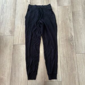 LULULEMON‎ Warm Down High RIse Jogger 2 Soft Drawstring Sweatpants Black EUC